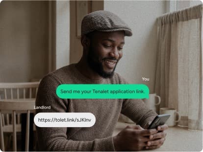 Request application link via WhatsApp